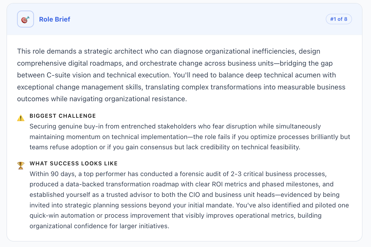 Real Livit role brief — generated from an actual JD